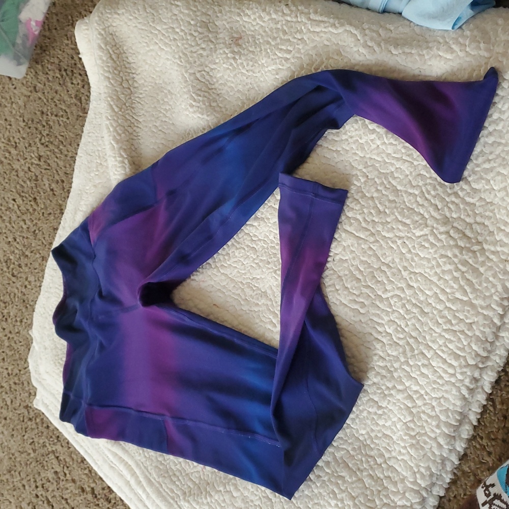 Purple hombre side pocket leggings